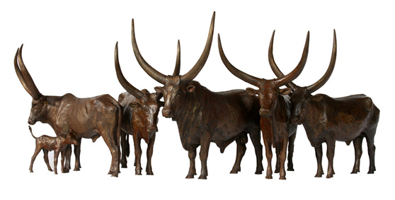 Ankole bronze sculptures